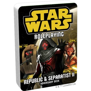 image of Star Wars Roleplaying Republic and Separatists 2 Adversary Deck