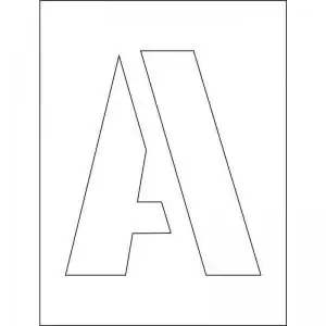 Image of 250mm Number Stencil Kit