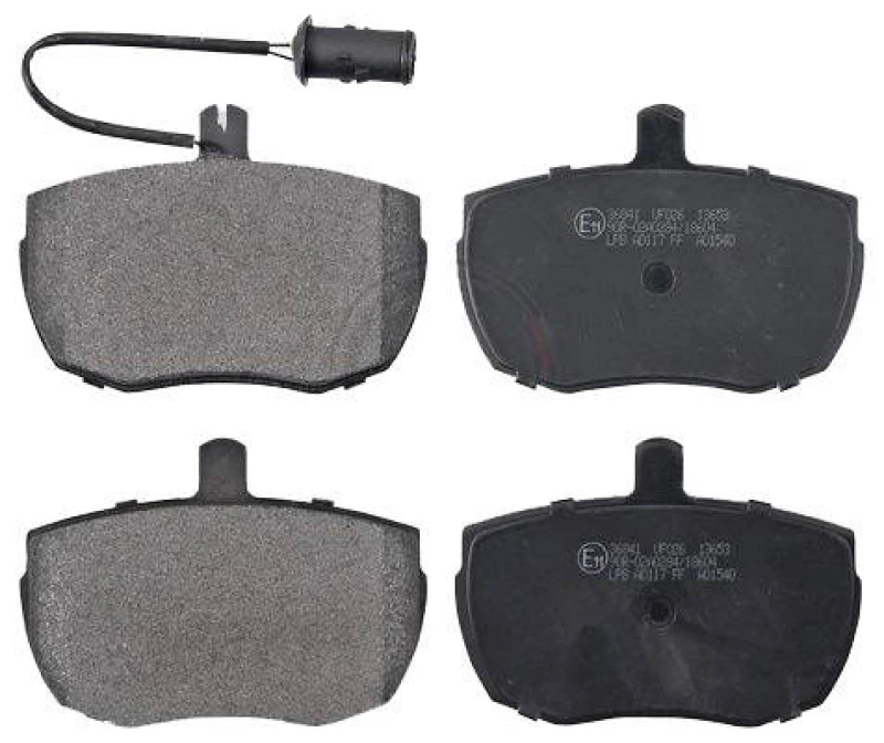 Image of A.B.S. 36841 Brake pad set with integrated wear sensor Brake Pad Set,disc brake (402)
