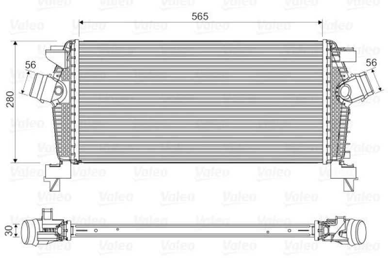 Image of Intercooler VALEO 818565