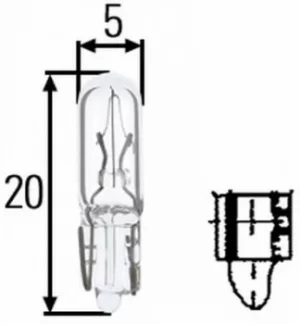 Image of Bulb 24V Capless 1.2W (Hb509) 8GP002095-241 by Hella