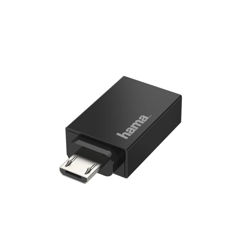 Image of Hama Hama 00200307 cable gender changer Micro-USB USB Type-A Black 00200307