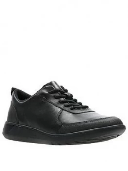 Clarks Boys Youth Scape Street School Shoes - Black