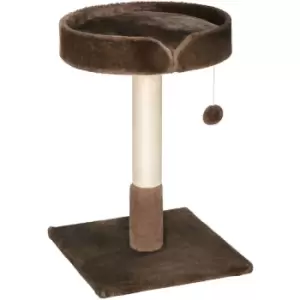 Image of Small Cat Tree for Indoor Cats W/ Sisal Scratching Post Bed Cushion Toy - Pawhut