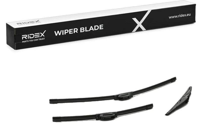 Image of RIDEX 298W17065 Wiper blade Front and Rear, Hook fixing, Standard, 400mm Wiper Blade (298)
