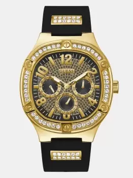 Image of Guess Multi-Function Watch With Crystal Applique