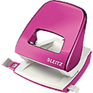 Image of Leitz 2 Hole Punch WOW NeXXt 5008 Pink 30 Sheets