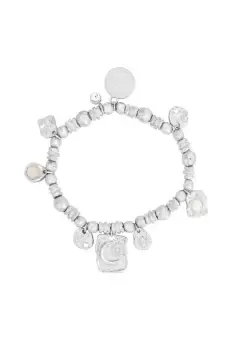 Image of Silver 'Molten Metal' Ball Bracelet