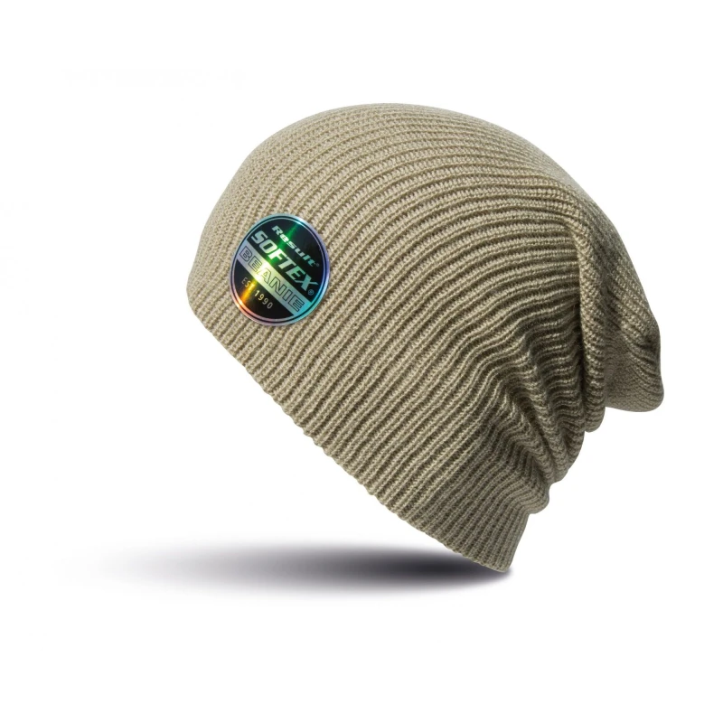 Image of Result Result Men Winter Essentials Core Softex Beanie Hat in Beige Beige One Size Male 5057080699759