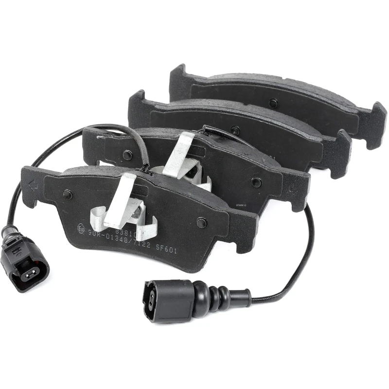 Image of FEBI BILSTEIN 16669 Brake pad set Rear Axle, incl. wear warning contact, with piston clip Brake Pad Set,disc brake (402)