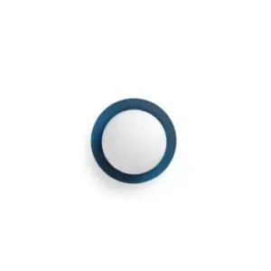 Image of May LED Blue Flush Wall, Ceiling Lamp IP44