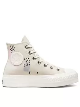 Image of Converse Chuck Taylor All Star Lift, White, Size 6, Women