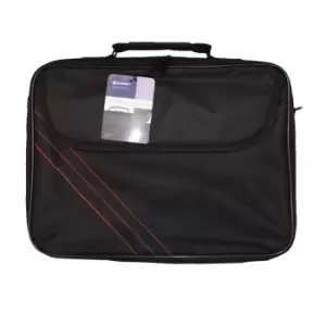 image of SmartTeck Target 15.6" Notebook Carry Bag, Black and Red