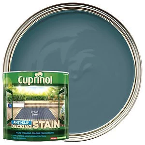 image of Cuprinol Anti Slip Decking Stain Urban Slate 2.5L