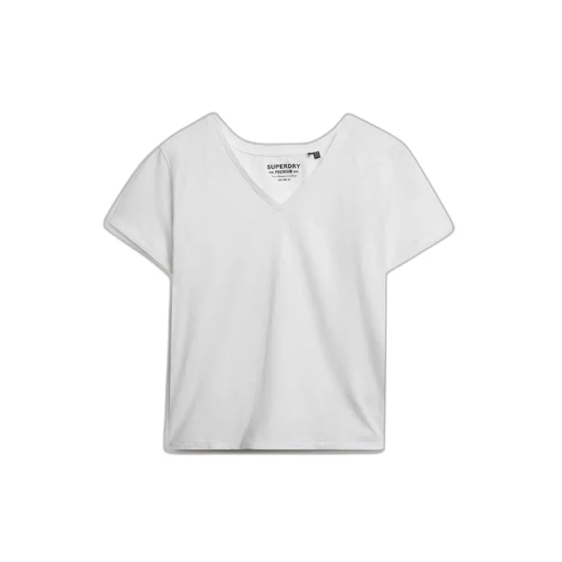 Image of Superdry Embroidered T-Shirt White Cotton 16