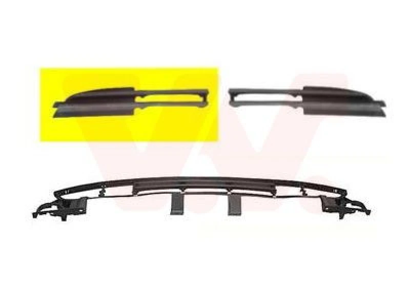 Image of VAN WEZEL Bumper grill VAN WEZEL 0649592