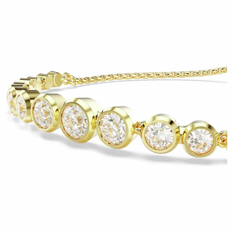 Image of Swarovski Swarovski Gold Tone Plated Crystal Imber Tennis Bracelet