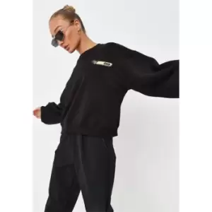 image of Missguided MSGD Racing Sweatshirt - Black