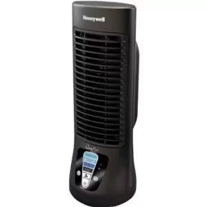 image of Honeywell QuietSet 8W 4 Speed 13-Inch Slim Mini Tower Fan Black - HTF210BEV1