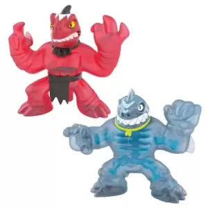 Image of Heroes of Goo Jit Zu Dino XRay Versus Pack - Thrash Vs Verapz, red