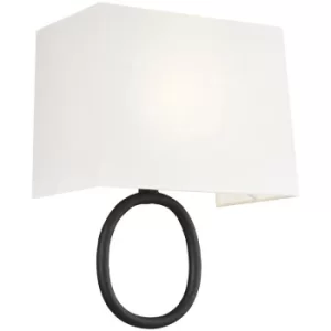 Image of Elstead Indo 1 Light Wall Light, Aged Iron, E27