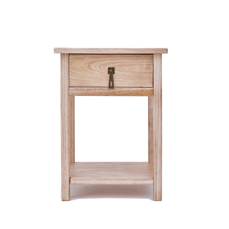 Image of Cabinet Bits Mirano 1 Drawer Petite Bedside Table in Natural Natural Unisex