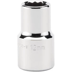 Image of Draper Expert 12mm 1/2" Square Drive Hi-Torq 12-Point Socket
