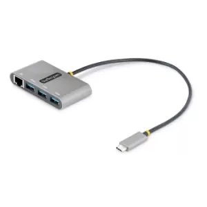 Image of StarTech.com 3-Port USB-C Hub with Ethernet - 3x USB-A - Gigabit...