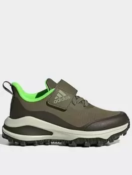 Image of adidas Fortarun All-terrain Cloudfoam Sport Running Elastic Lace And Top Strap Shoes, Blue, Size 3 Older