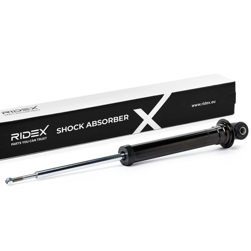 Image of RIDEX 854S0405 Shock absorber Rear Axle, Gas Pressure, Telescopic Shock Absorber, Bottom eye Shock Absorber (854)