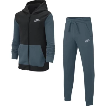 Image of Nike Fleece Tracksuit Junior Boys - Green