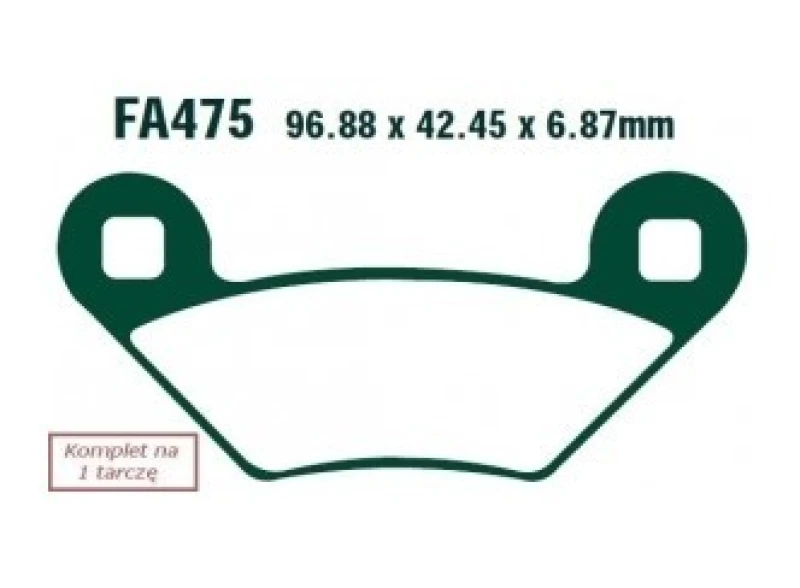 Image of EBC Brakes FA475R Brake pad set Brake Pad Set,disc brake (402)
