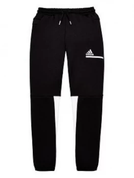 image of Adidas Boys Z.N.E Pants - Black White