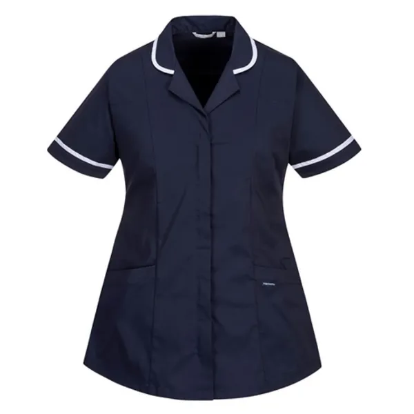 Image of Portwest Womens Stretch Classic Healthcare Tunic LW17NARXXXL Colour: Navy