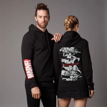 Image of Marvel Comic Classics Unisex Hoodie - Black - XXL