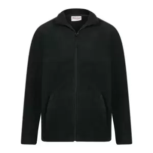 image of Absolute Apparel Mens Alaska Full Zip Fleece (S) (Black Opal)