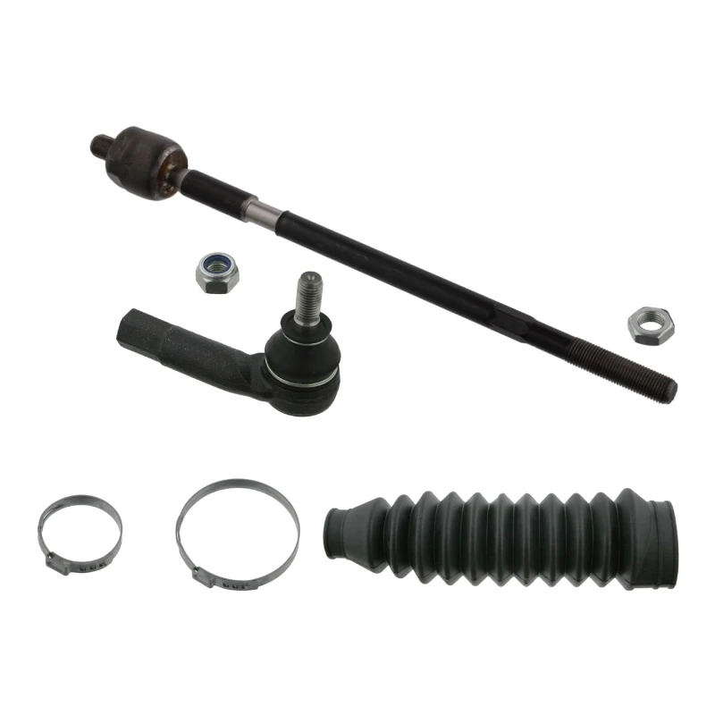 Image of FEBI BILSTEIN 44740 Tie Rod Front Axle Right, with nuts, with bellow Rod Assembly (284)