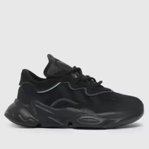 Image of Adidas Black Ozweego Junior Trainers