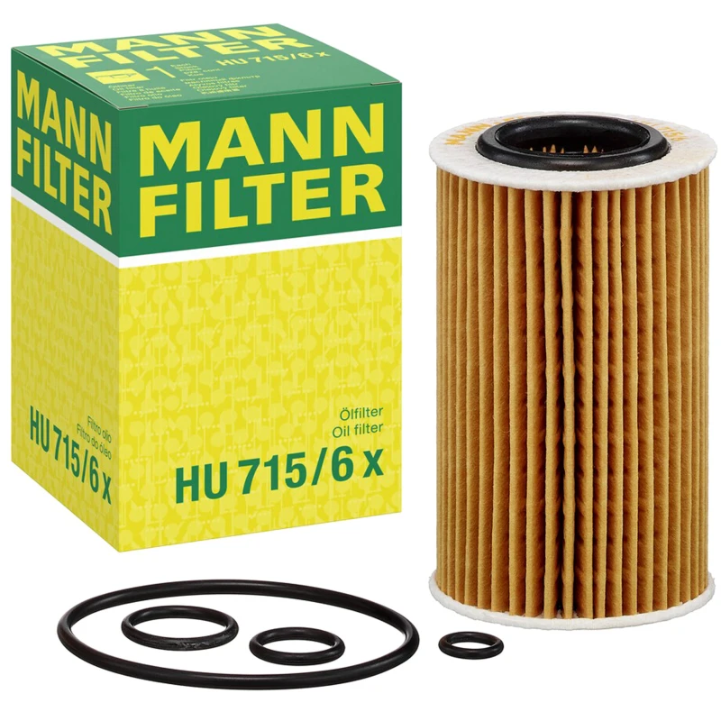 Image of MANN-FILTER HU 715/6 x Oil filter Filter Insert, with gasket/seal Oil Filter (7)