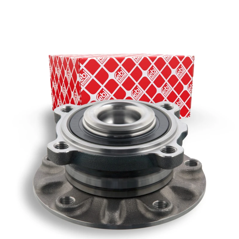 Image of FEBI BILSTEIN 12179 Wheel bearing kit Front Axle Right, with wheel hub Wheel Bearing Kit (654)