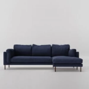 image of Swoon Munich House Weave Corner Sofa - Right Hand Side - Corner Sofa - Navy