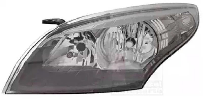 Image of VAN WEZEL 4381961 Headlights H7/H7, Left, with motor for headlamp levelling Headlight (259)