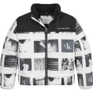 Image of Calvin Klein Jeans Aop Polaroid Puffer Jacket - Multi