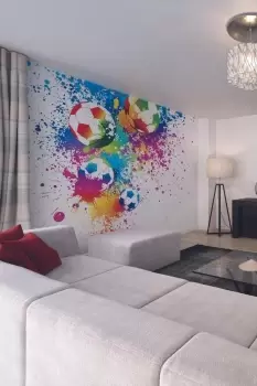 Image of Football Splash Wall Mural
