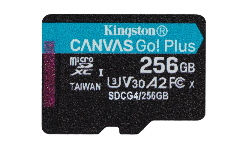 Image of Kingston Technology 256GB microSDXC Canvas Go Plus Gen4 200R A2 U3 Sin
