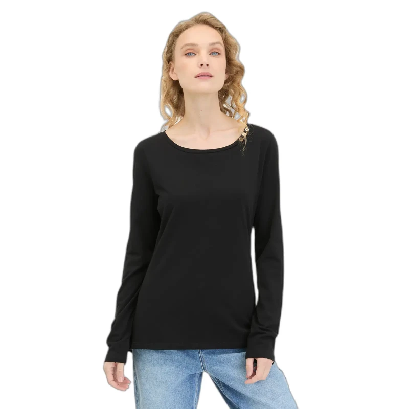 Image of Ragwear Womens long sleeve T-Shirt Ragwear Fllorah Gots Noir Female 2XL