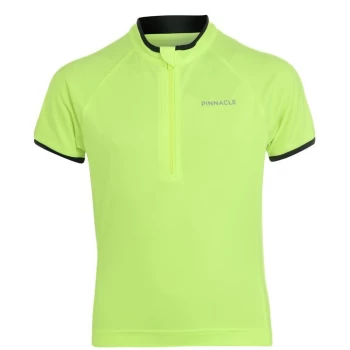 image of Pinnacle Short Sleeve Cycling Jersey Junior - Yellow