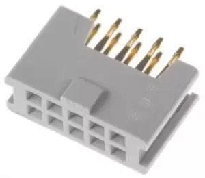 Image of 3M 8510-4500Pl Receptacle, Tht, 2.54Mm, 2Row, 10Way