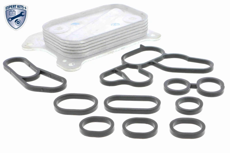 Image of VEMO V24-60-0001 Oil Cooler with gasket/seal, EXPERT KITS + Oil Cooler,engine oil (469)