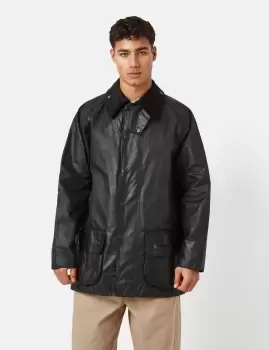 Image of Barbour Beaufort Wax Jacket - Black